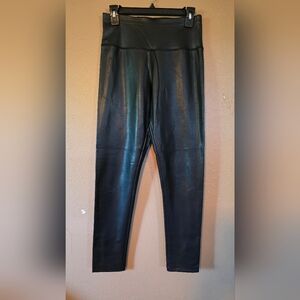 New York & Company Black Faux Leather Leggings